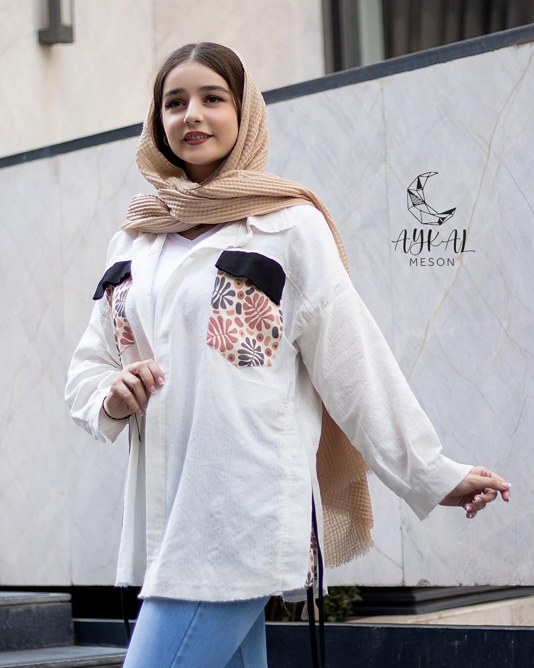مانتو دو جیب لنین سایز : Free size
