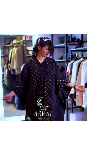 مانتو زنانه فری سایز ( سفید - مشکی)